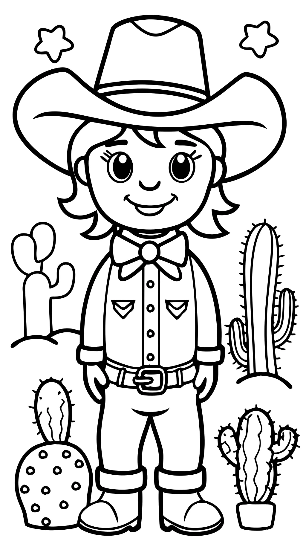 Cowboy Cowgirl Coloring Pages